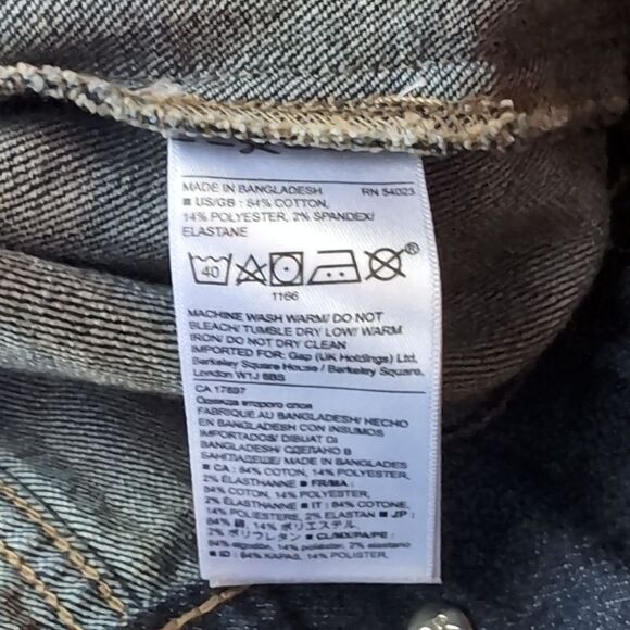 Banana Republic Medium Rinse Wash Classic Trucker Denim Jacket Size M - Picture 9 of 9